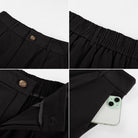 belle poque 2026 Women Vintage Cotton Shorts Wide Leg Shorts with Pockets