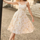 belle poque Wedding Guest Dress for Women 2026 Flowy Sundress with Pockets