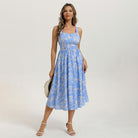 belle poque 2026 Vacation Floral Dress for Women Sundress Midi Flowy Beach Dresses