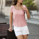 belle poque Women's Cute Tops Babydoll Peplum Top 2026 Casual Shirts