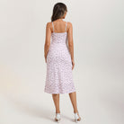 belle poque Women Vintage Mermaid Dress Tie Square Neck Bodycon Dress