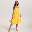 belle poque Summer Dress for Women 2026 Sleeveless Sundress Flowy Wedding Guest Dresses