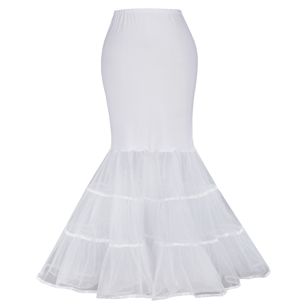 Vintage Dress Crinoline Underskirt Mermaid Wedding Dress Petticoat