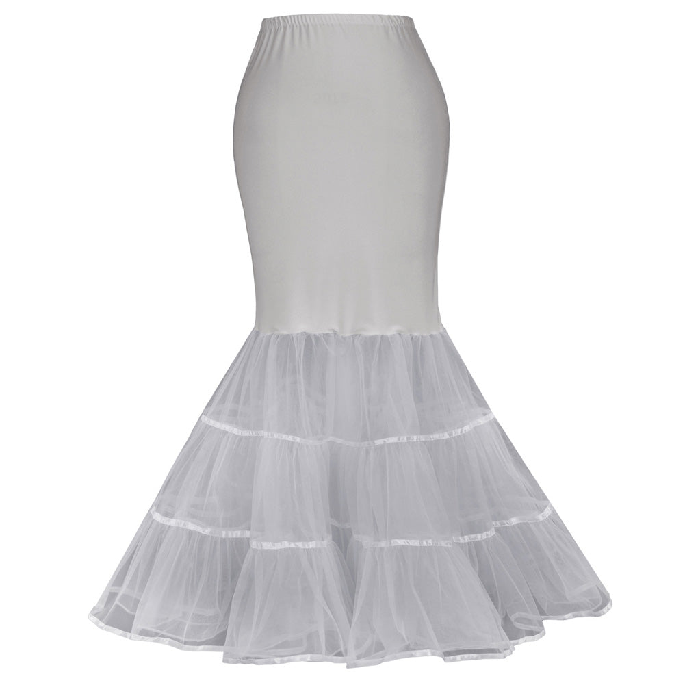 Vintage Dress Crinoline Underskirt Mermaid Wedding Dress Petticoat