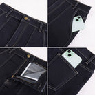 belle poque 2026 Women's Denim Skirt Knee Length Jean Skirt with Pockets