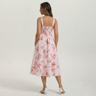 belle poque 2026 Milkmaid Dress Women Vintage Midi Tea Garden Party Sundresses with Pockets