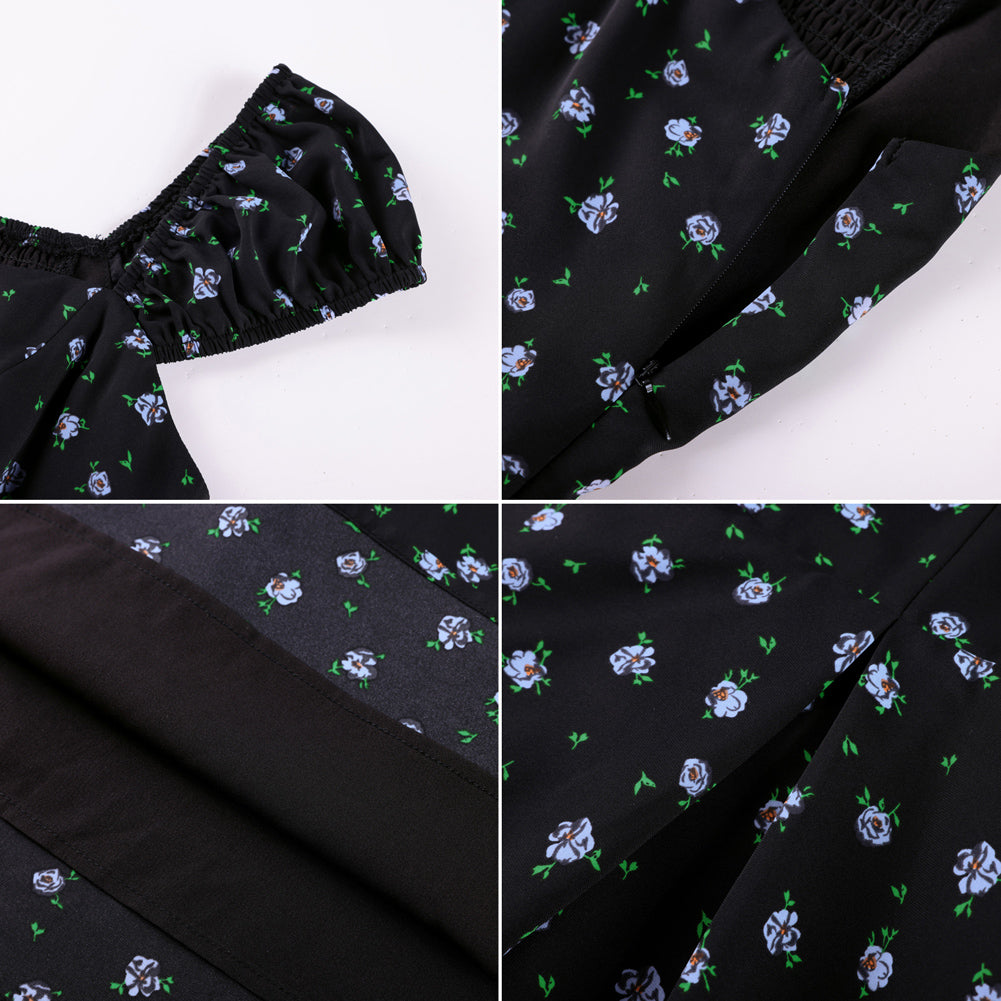 belle poque Mini Floral Dress 2026 Cap Sleeve Flowy Date Short Cute Dress