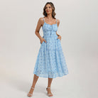 belle poque 2026 Spring Milkmaid Dress Wedding Guest Summer Midi Flowy Tea Party Dresses