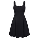 belle poque Valentine's Day Hot Sale🔥 Women's Dress with Pockets Short Bow Cocktail Party Dresses Black