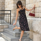 belle poque Women Spring Summer Wedding Guest Dress 2026 Midi Tea Party Ruched Sundress