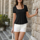 belle poque Women's Cute Tops Babydoll Peplum Top 2026 Casual Shirts