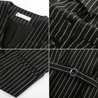 belle poque Vintage Lapel Collar Suit Vest Tops for Women Work Dressy Waistcoat Blazer with Pockets