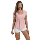 belle poque Women's Cute Tops Babydoll Peplum Top 2026 Casual Shirts