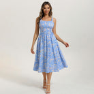 belle poque 2026 Vacation Floral Dress for Women Sundress Midi Flowy Beach Dresses