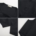 belle poque Women Vintage Handkerchief Hem Vest Square Neck Cropped Length Vest Coat