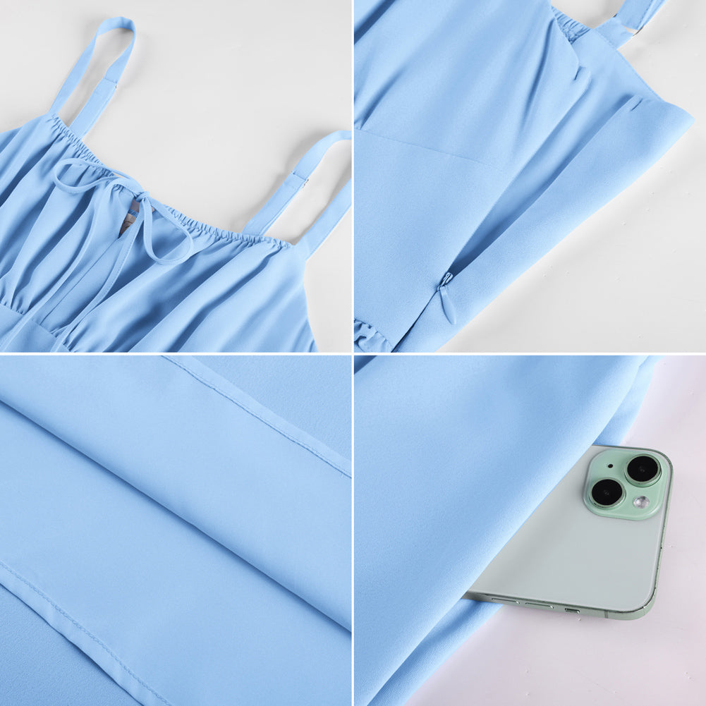 belle poque Summer Dress for Women 2026 Sleeveless Sundress Flowy Wedding Guest Dresses