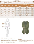 belle poque Women Double Breasted Vest Coat V-Neck Handkerchief Hem Business Waistcoat