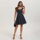 belle poque Mini Floral Dress 2026 Cap Sleeve Flowy Date Short Cute Dress