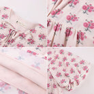 belle poque Floral Babydoll Tops for Women Puff Sleeve Tie Front Blouse Boho Tops Outfits