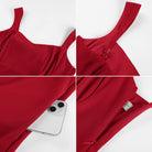 belle poque Valentine's Day Hot Sale🔥 Women's Dress with Pockets Short Bow Cocktail Party Dresses