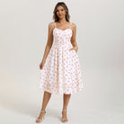 belle poque Women Spring Summer Wedding Guest Dress 2026 Midi Tea Party Ruched Sundress