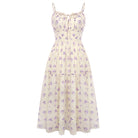 belle poque 2026 Spring Milkmaid Dress Wedding Guest Summer Midi Flowy Tea Party Dresses Purple