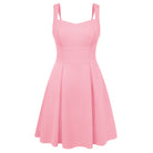 belle poque Valentine's Day Hot Sale🔥 Women's Dress with Pockets Short Bow Cocktail Party Dresses Pink