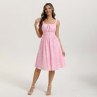 belle poque 2026 Summer Floral Dress Cute Milkmaid Dress with Pockets