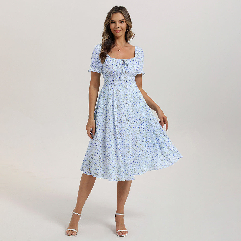 belle poque 2026 Spring Summer Sundress Vintage Cottagecore Dress with Pocket