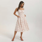belle poque 2026 Spring Milkmaid Dress Wedding Guest Summer Midi Flowy Tea Party Dresses