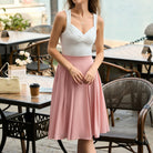 belle poque 2026 Women Spring Vintage Chiffon Skirt Below Knee Flared A-Line Skirt