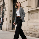 belle poque Vintage Cardigan Sweater Blazer V Neck Shawl Lapel Collar with Pockets