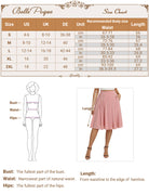 belle poque 2026 Women Spring Vintage Chiffon Skirt Below Knee Flared A-Line Skirt