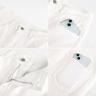 belle poque Women Wide Leg Jeans Mid Rise Straight Leg Ankle Jeans with Pockets