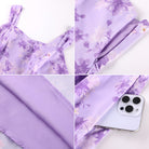 belle poque Women's Floral Midi Sundress with Pockets Spring Summer Dresses for Wedding Guest