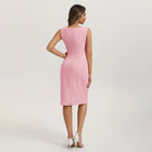 belle poque Womens Bodycon Dress Boat Neck Dress Business Casual Work Dresses