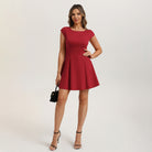 belle poque 2026 Elegant Formal Classy Cocktail Party Dress Boat Neck Short Dresses