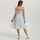 belle poque Floral Dress for Women Midi Sundress 2026 Summer Spring Casual Dresses with Pockets