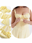 belle poque 2025 Ruched Bust Split Thigh Cami Sundress