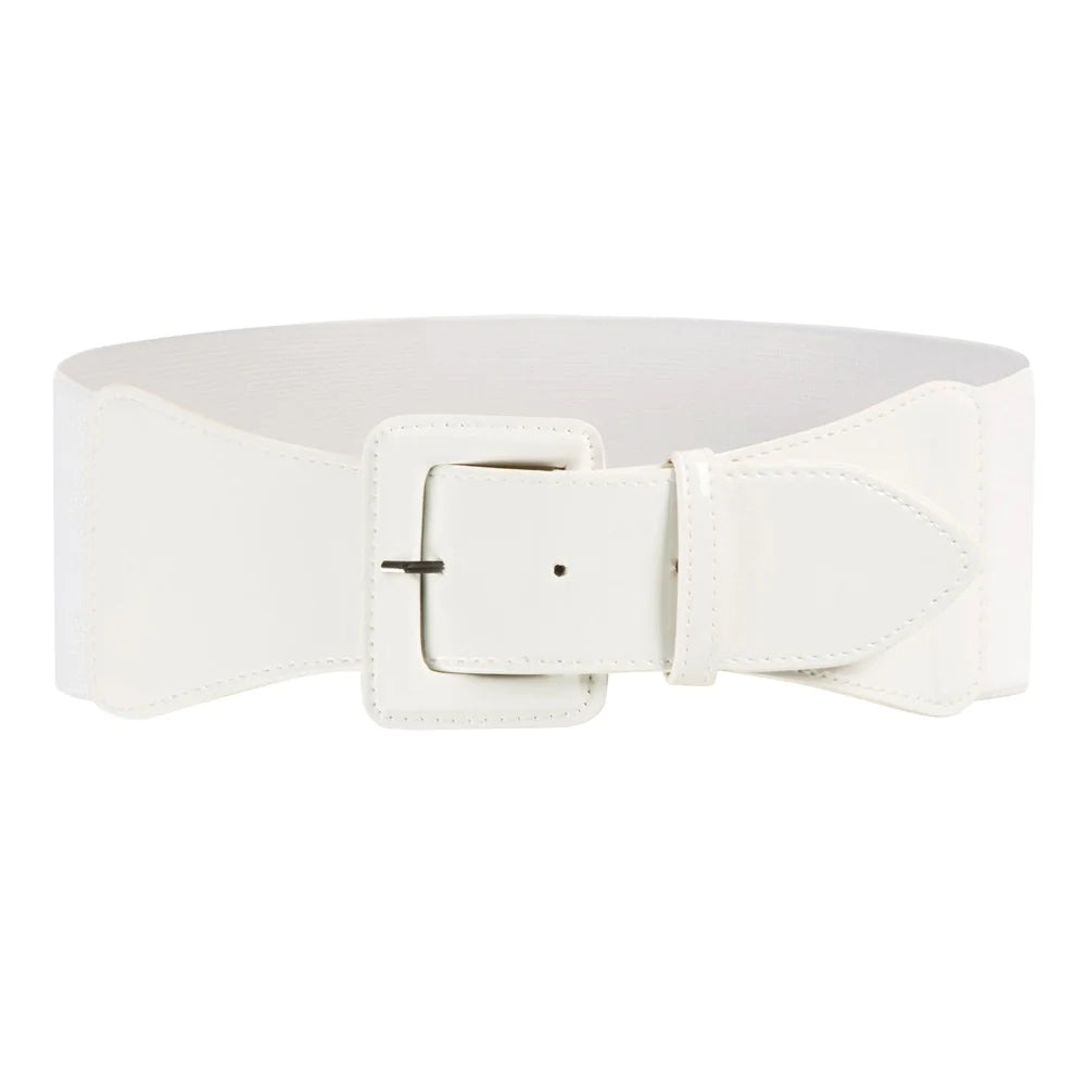 Grace Karin Women Classic Buckle Waistband Polyurethane Leather Patchwork Waist Belt